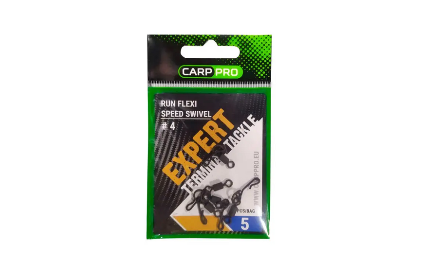 Вертлюг быстросъемная застежка Carp Pro Run Flexi 6452-007 фото