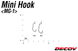 Крючок Decoy Mini Hook MG-1 #8 (10 шт/уп) 1562.00.17 фото 2