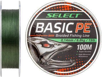 Шнур Select Basic PE Green 150m 0.16mm 18lb/8.3kg 1870.18.24 фото