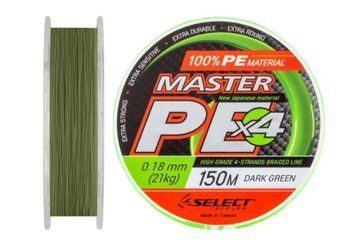 Шнур Select Master PE 150m (темн.-зел.) #1.2/0.16mm 42lb/19kg 1870.01.75 фото