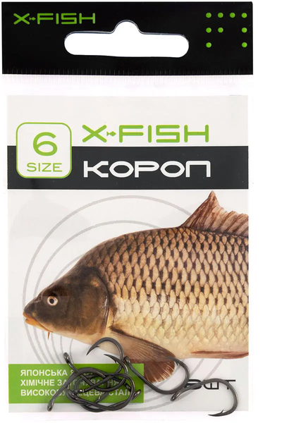 Гачок X-Fish Короп #6 8 шт 1917.03.55 фото