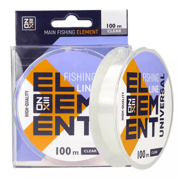 Волосінь ZEOX Element Universal Line 100м Clear 0.165мм 3.2кг 4010022 фото
