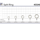 Заводное кольцо ZEOX Split Ring 401NI №8(10шт) 2110204 фото 2