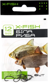 Гачок X-Fish Біла Риба #12 8шт 1917.03.46 фото