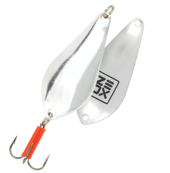 Блешня ZEOX Pear 18г 001 Silver 65мм 5410135 фото