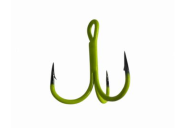 Трійник Fishing ROI Treble Hook T-4 UV Chartreuse BC №4 (5шт/уп) 33-07-004 фото