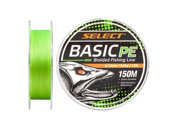 Шнур Select Basic PE Light Green 100m 0.18mm 22lb/9.9kg 1870.27.51 фото